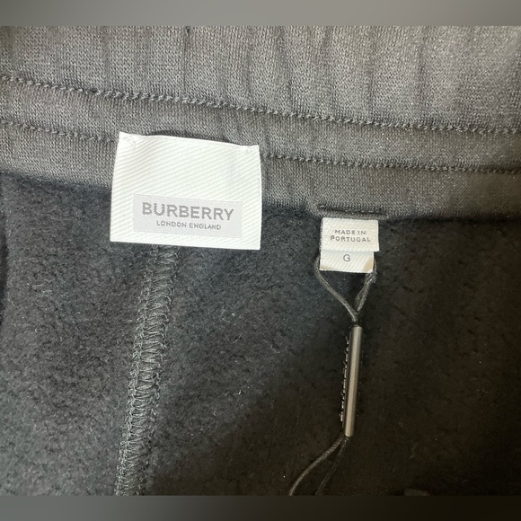 NWT Burberry “Caindk” Embroidered Logo Jersey Joggers (SBin) - Picture 10 of 14